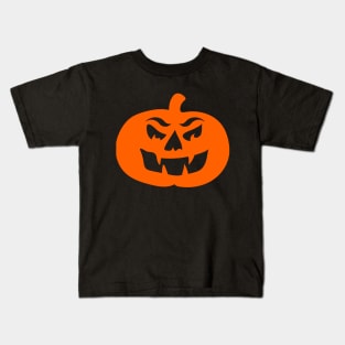 Halloween Scary Pumpkin Face Kids T-Shirt